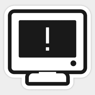 Computer System Warning Sticker